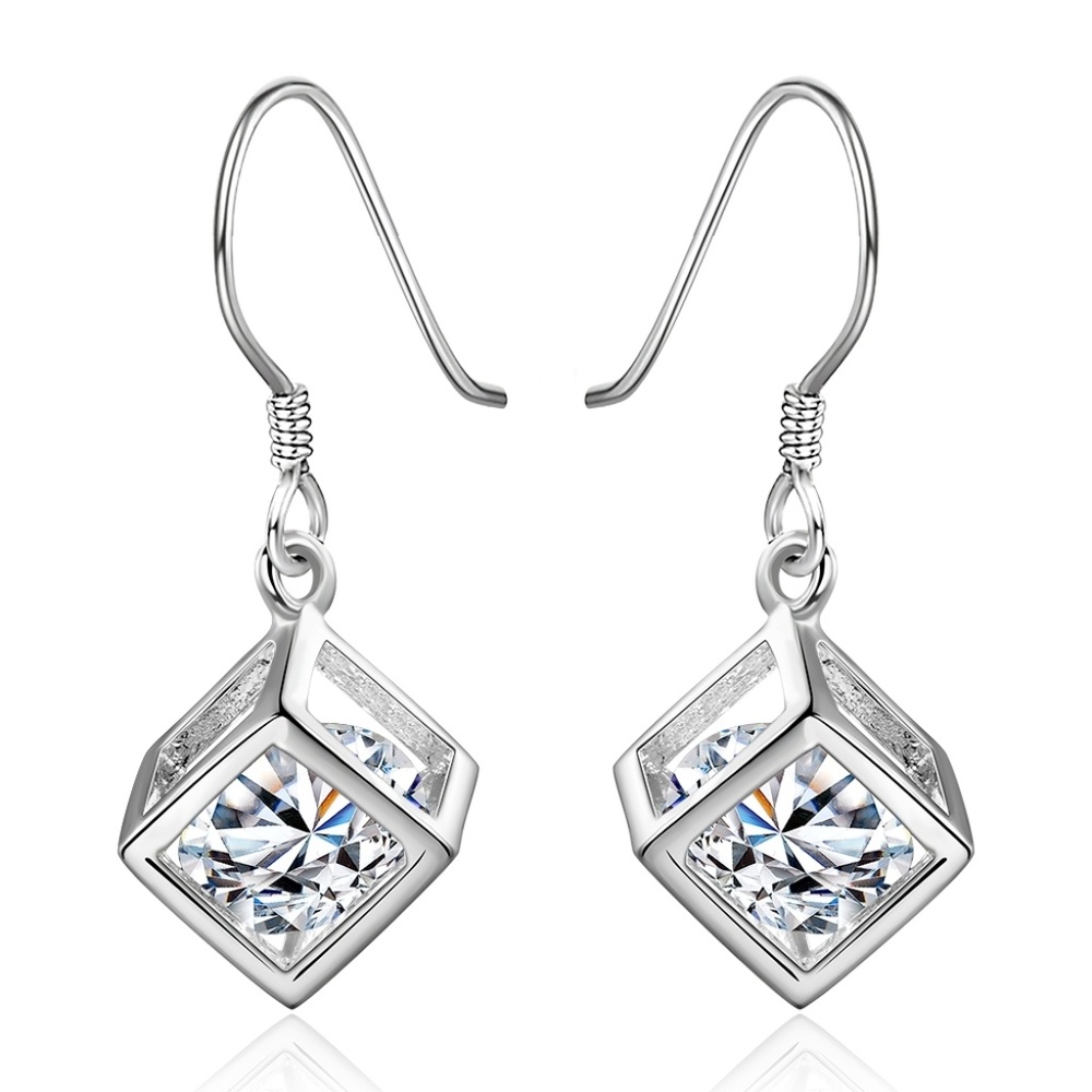 Square Drop Earrings.